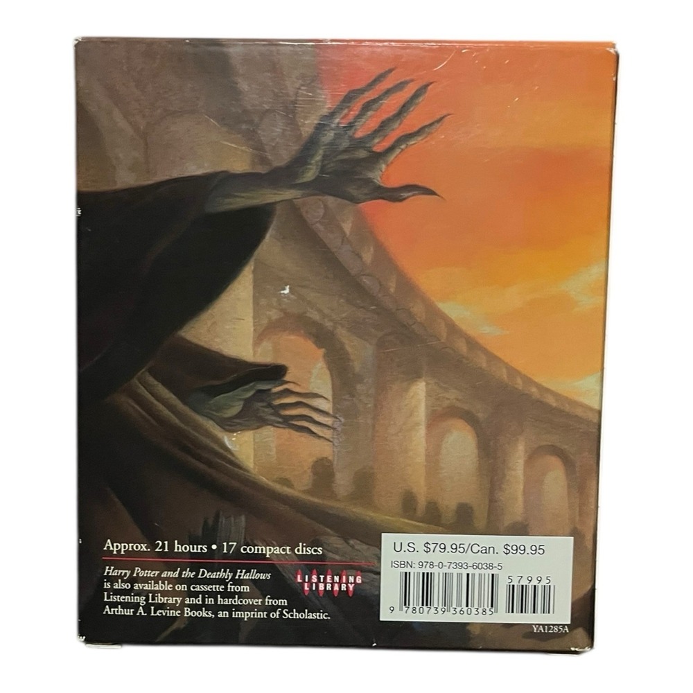 Harry Potter And The Deathly Hallows Audiobook 17-Disc CD Set Year 7 Jim‎ Dale - Picture 3 of 8